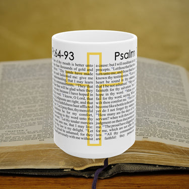 Psalm 119 64-93 Full Text - 15oz Coffee Mug